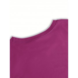 Women'S Casual Sushi Print T-Shirt - Short Sleeve Crew Neck, Vibrant Japanese Food Design, Machine Washable, Perfect for Spring/Summer Outings & Beach Vacations, Beachwear Tshirt | Playful Print Top | Machine Washable Top, Sushi Tshirt