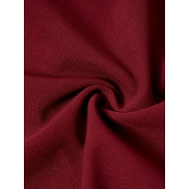 Women's Elegant 50s, 60s, Retro Pleated Wedding Party Date Evening Gown Dress, Fashionable Waist-Cinching Flowy Temperamental Cocktail Lace-Up Backless Aesthetic Longline Maxi