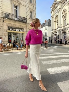 [Elegant Women's Pullover] Elegant Long-Sleeve Pullover for Women - YQ001 Solid Color Top, Perfect for Dates, Shopping, and Parties