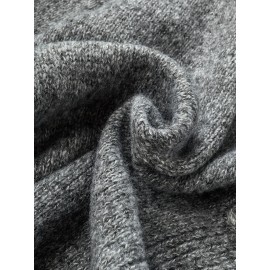 New Retro Buttoned Sweater Women's Fashionable Cardigan Top Soft and Cozy Knitwear